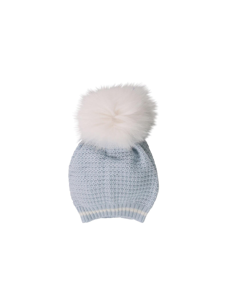 Cappello azzurro con pompon IG5871 C402 Marlù 