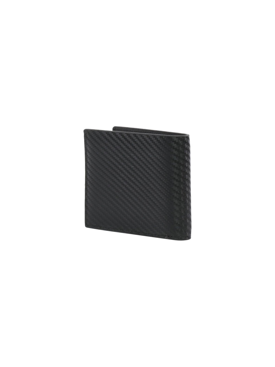 Portafogli nero con trama zig-zag MO11CA BLK Momo Design 