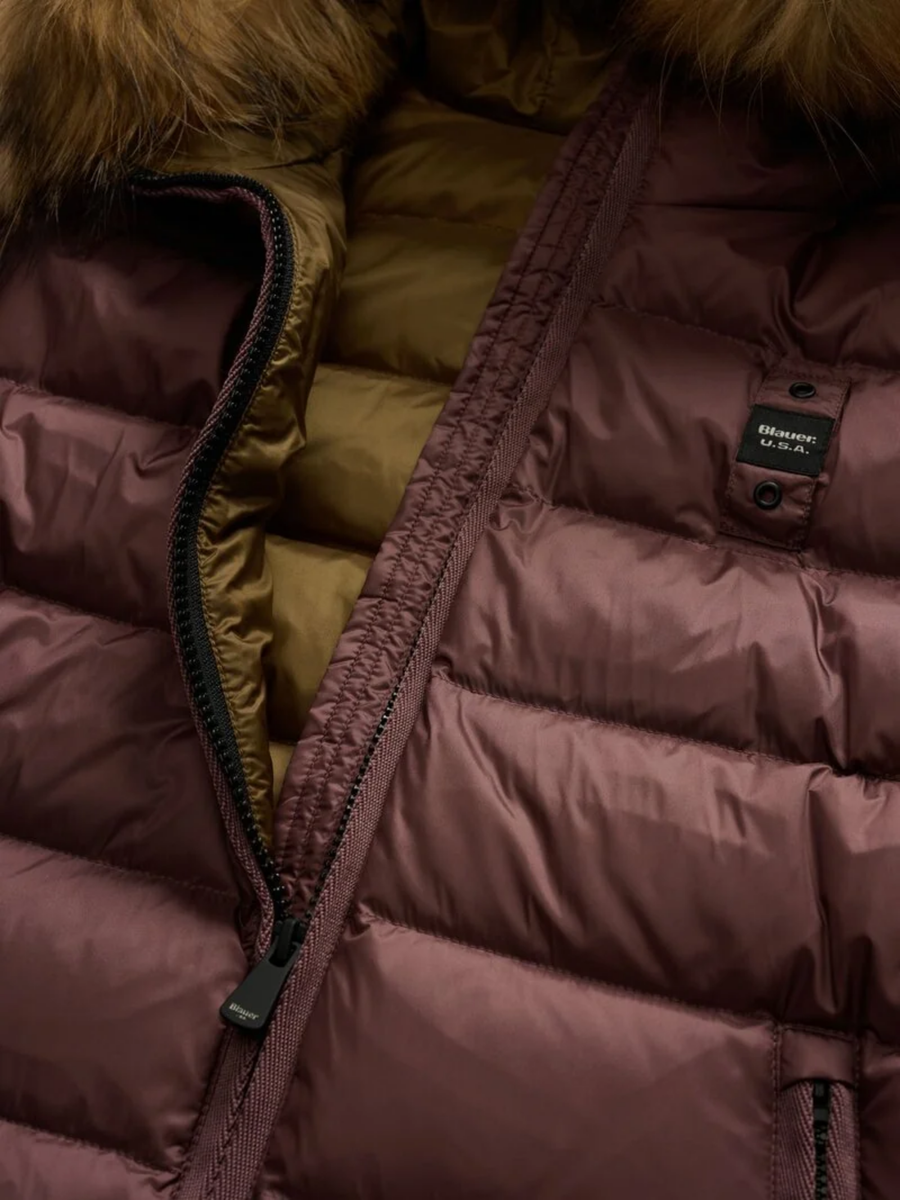 Giubbino a righe "Arcadia" Blauer rosso BLDC03099 50ALT Blauer 