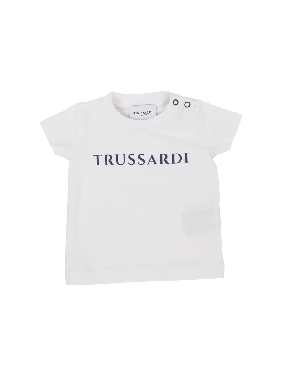 T-shirt basic bianca TIP23041TS WHI/BLU Trussardi 