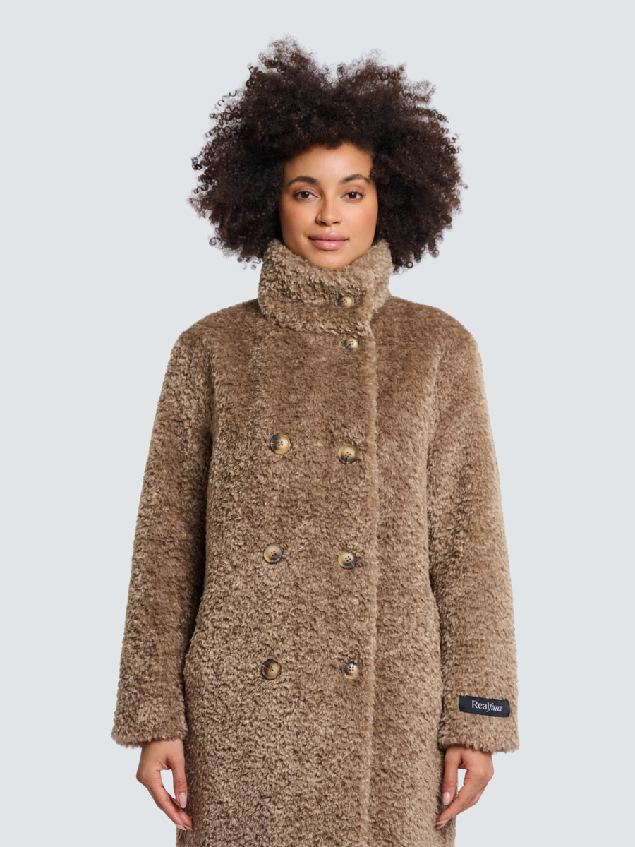 Cappotto "Ena coat" Rino & Pelle marrone Ena.7002512 Toffee Rino & Pelle 