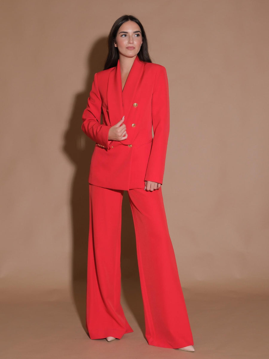 Pantaloni palazzo Hydra rossi NP2087HYDRA ROSSO Silence Limited 