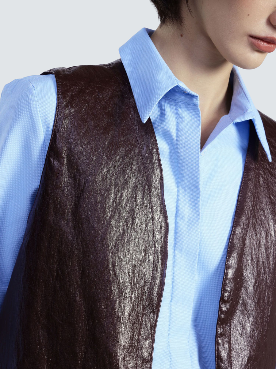 Gilet corto Dixie bordeaux senza chiusura LAH8KEZ BORDEAUX Dixie 