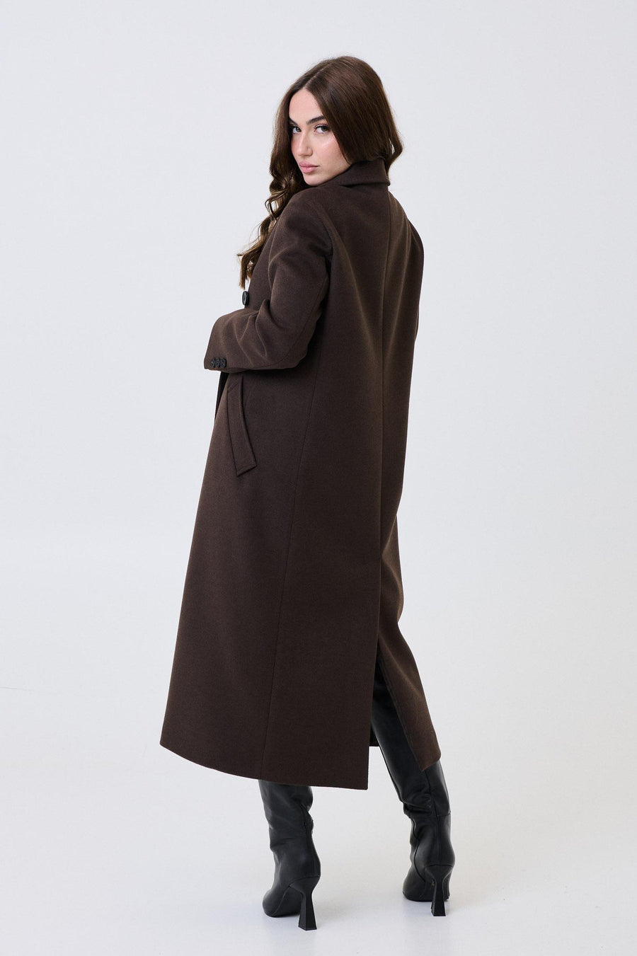 Cappotto lungo Armoire moro doppiopetto 70180 MORO Armoire 