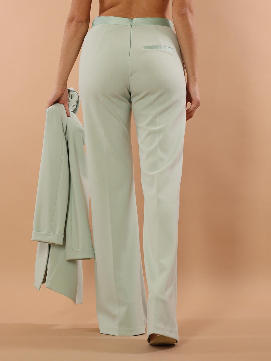 Pantalone flare smoking verde menta P3E9FAW MINT Imperial 
