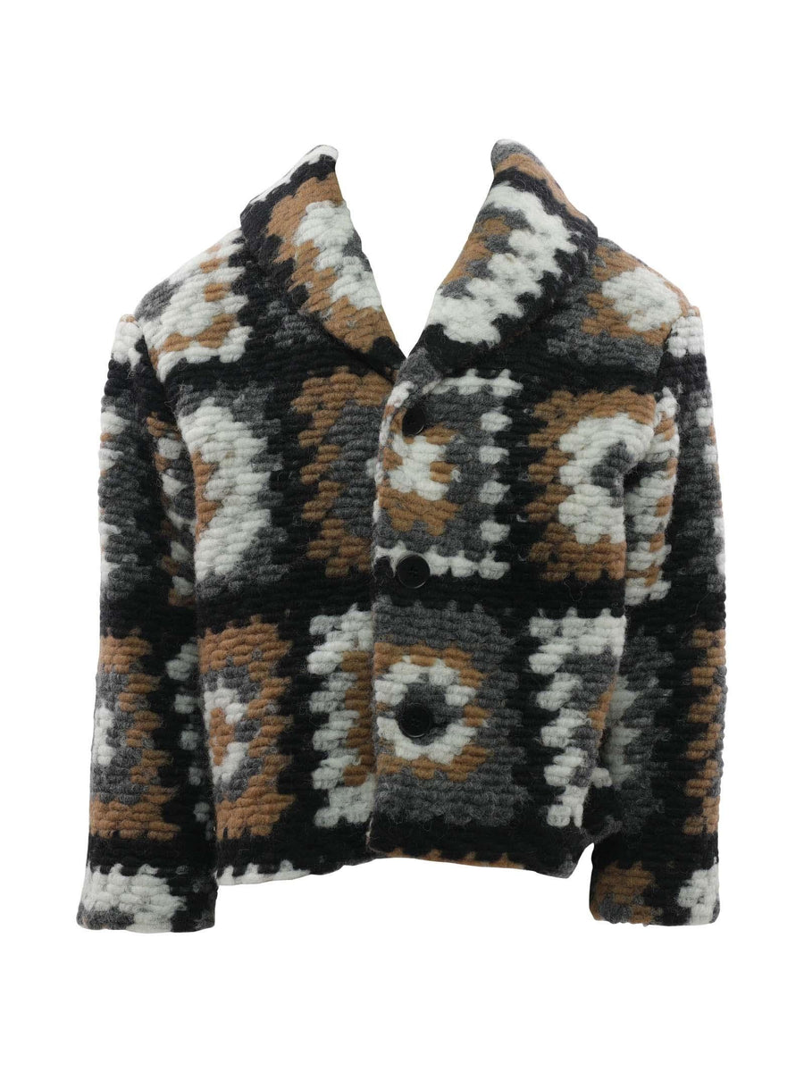 Giacca di lana in crochet 2R2O14U0044 930AV Douuod 