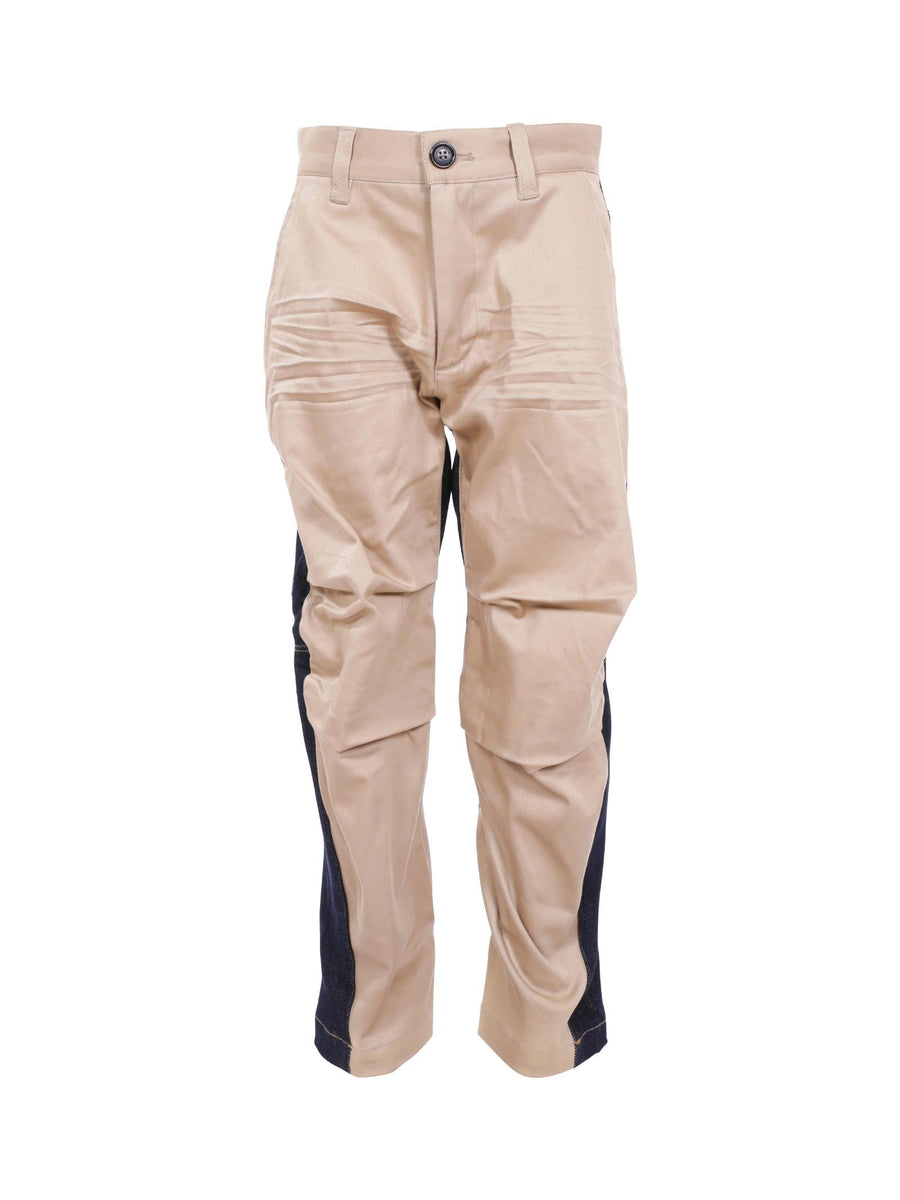 Pantalone Dsquared beige dritto con inserti DQ2455D00XC DQ718 Dsquared 