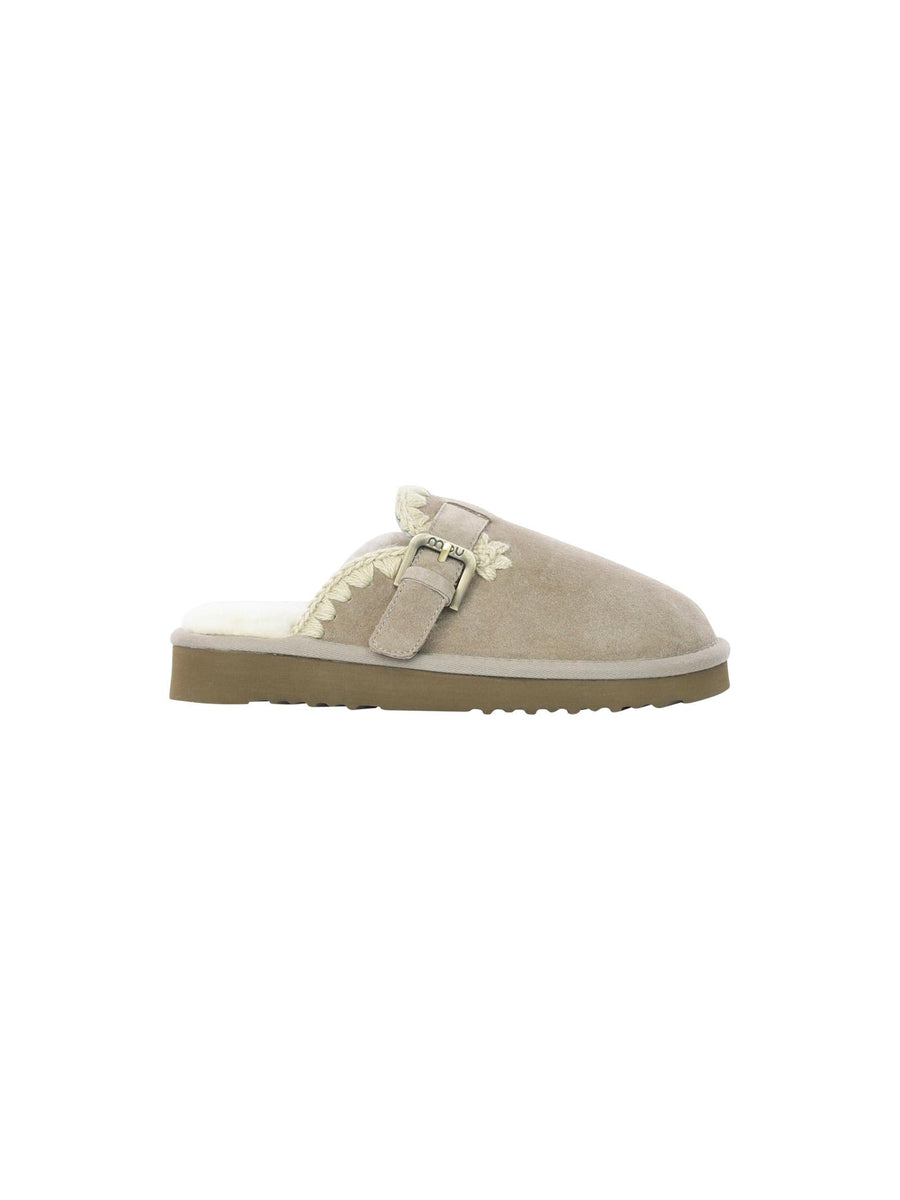 Mou Suede clog eskimo grigia FW101127A ELGRY Mou 