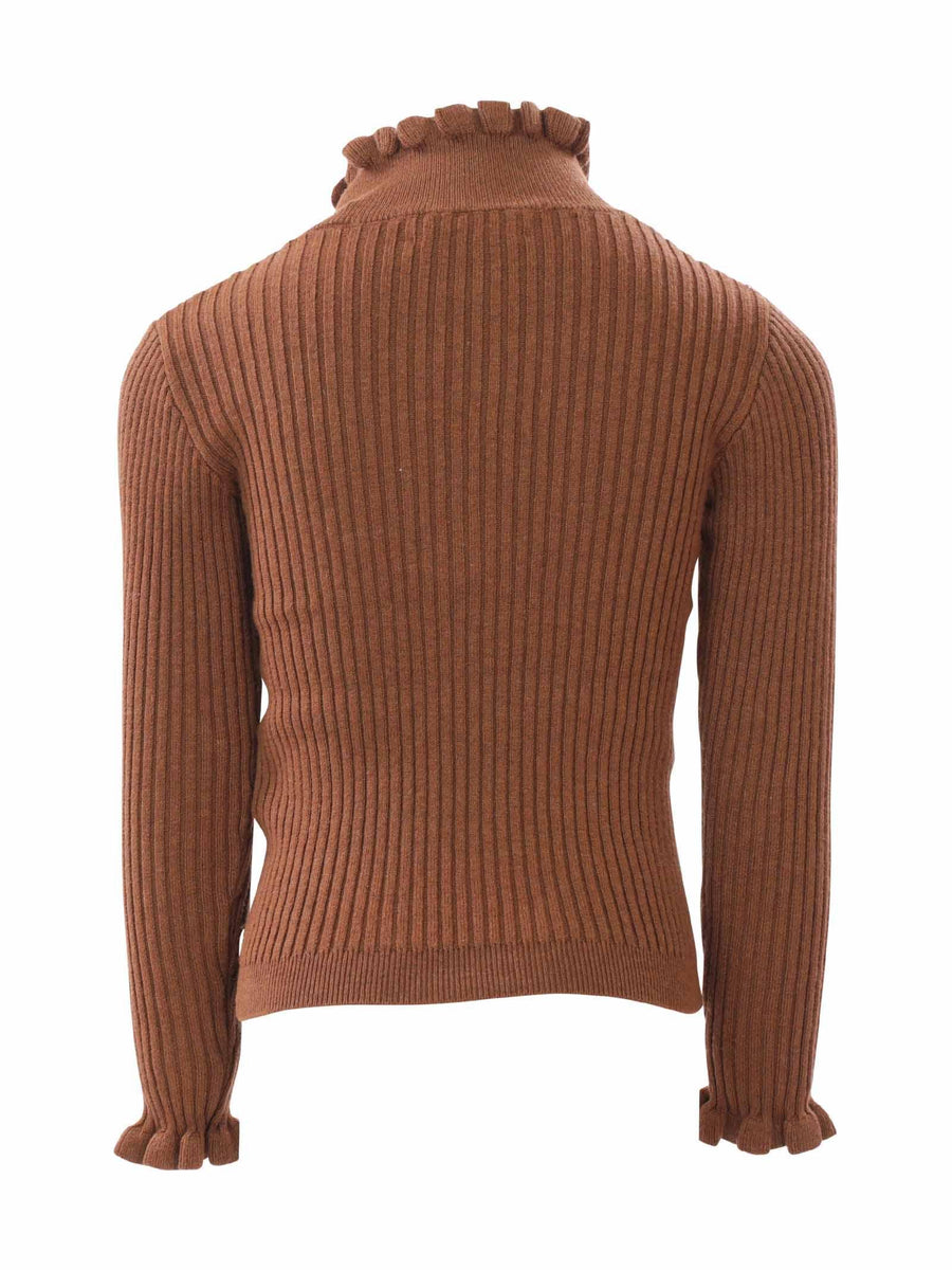 Maglioncino marrone con zip 168232 1163 Scotch & Soda 