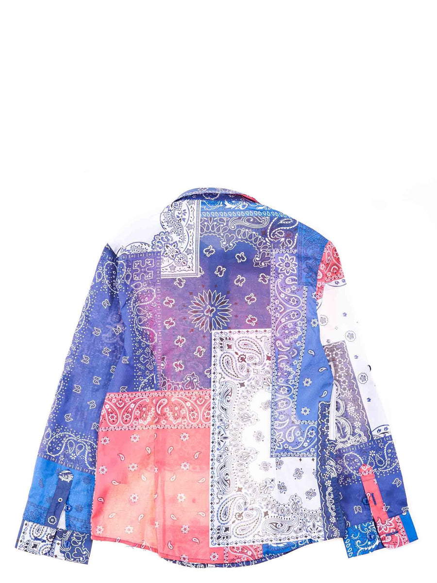 Camicia multicolor stampa bandana C0845 MULTI Alessandrini 