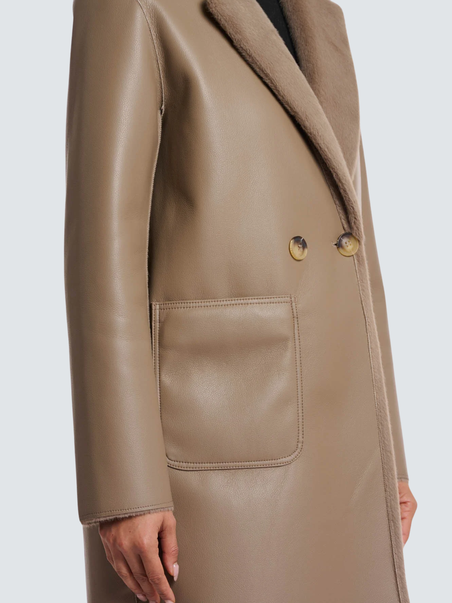 Cappotto "Ivon reversible coat" Rino & Pelle marrone Ivon.7002512 Toffee Rino & Pelle 