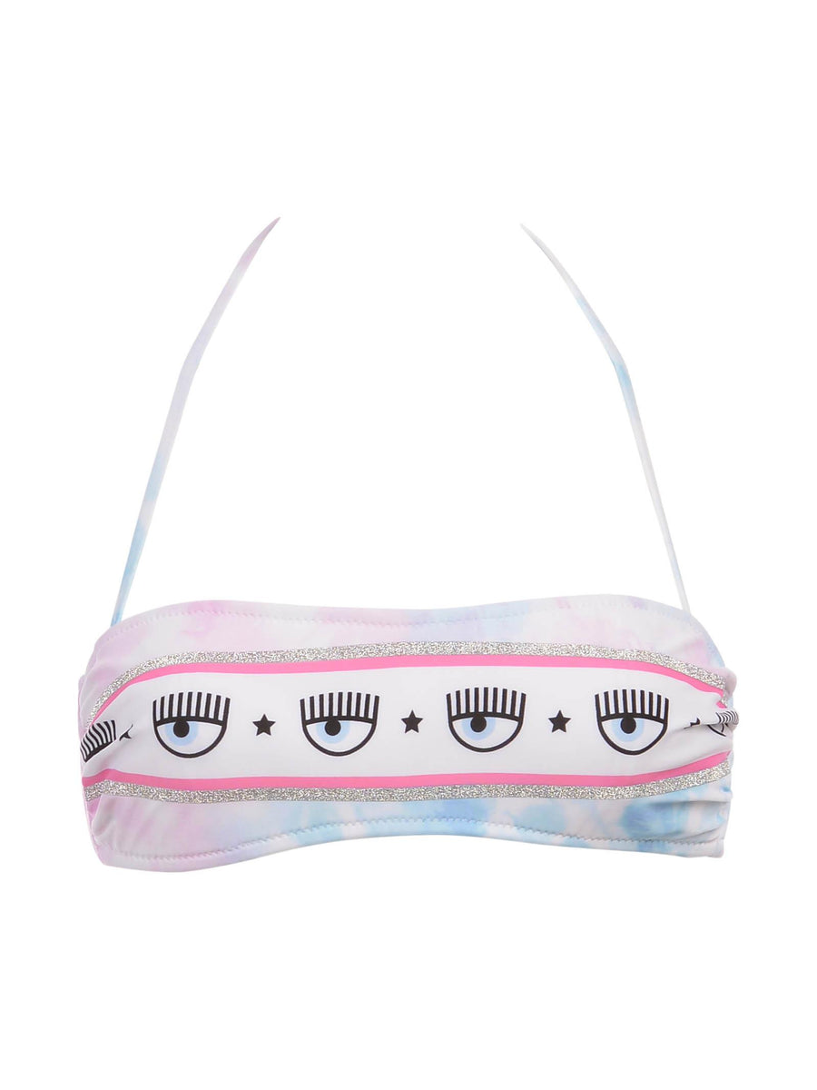Bikini top tie dye Eyestar all over 57265955 V1888 Chiara Ferragni 