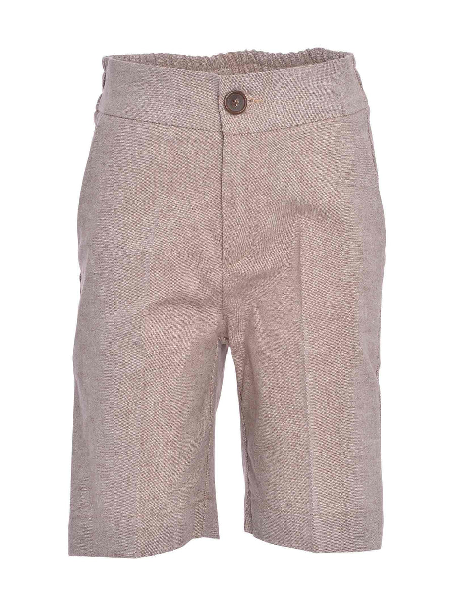 Bermuda fango in misto lino PP2903 FAN Paolo Pecora 