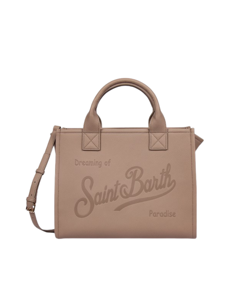 Borsa Vanity "sb 00" Saint Barth marrone in pelle martellata VANBG001 00531I MC2 SAINT BARTH 