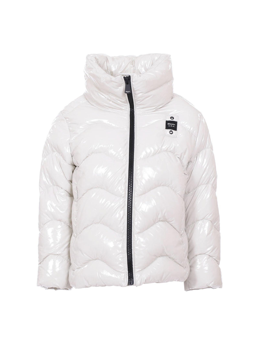 Piumino bambina ad onde Blauer Hecla crema BLGC02510 129 Blauer 