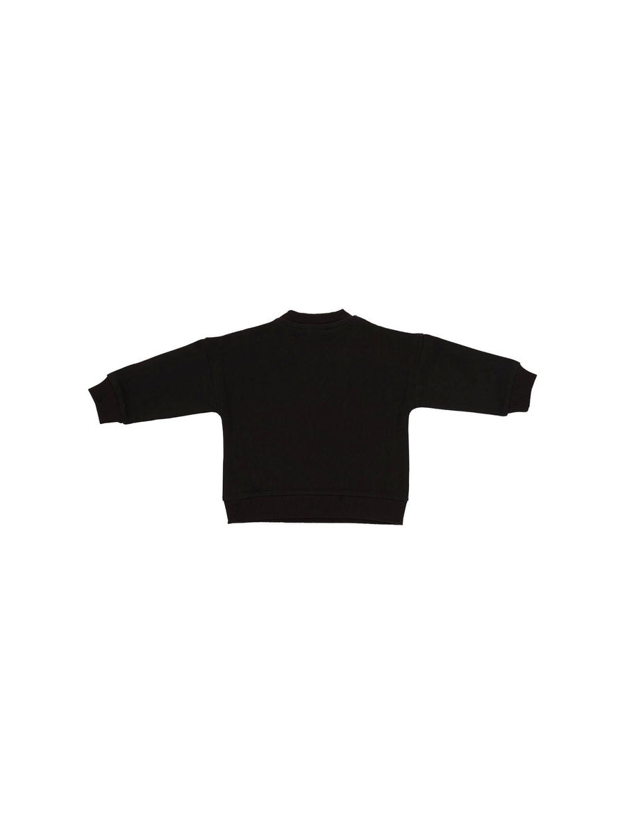 Felpa Moschino nera con orsetto e logo M8F03Q 60100 Moschino 