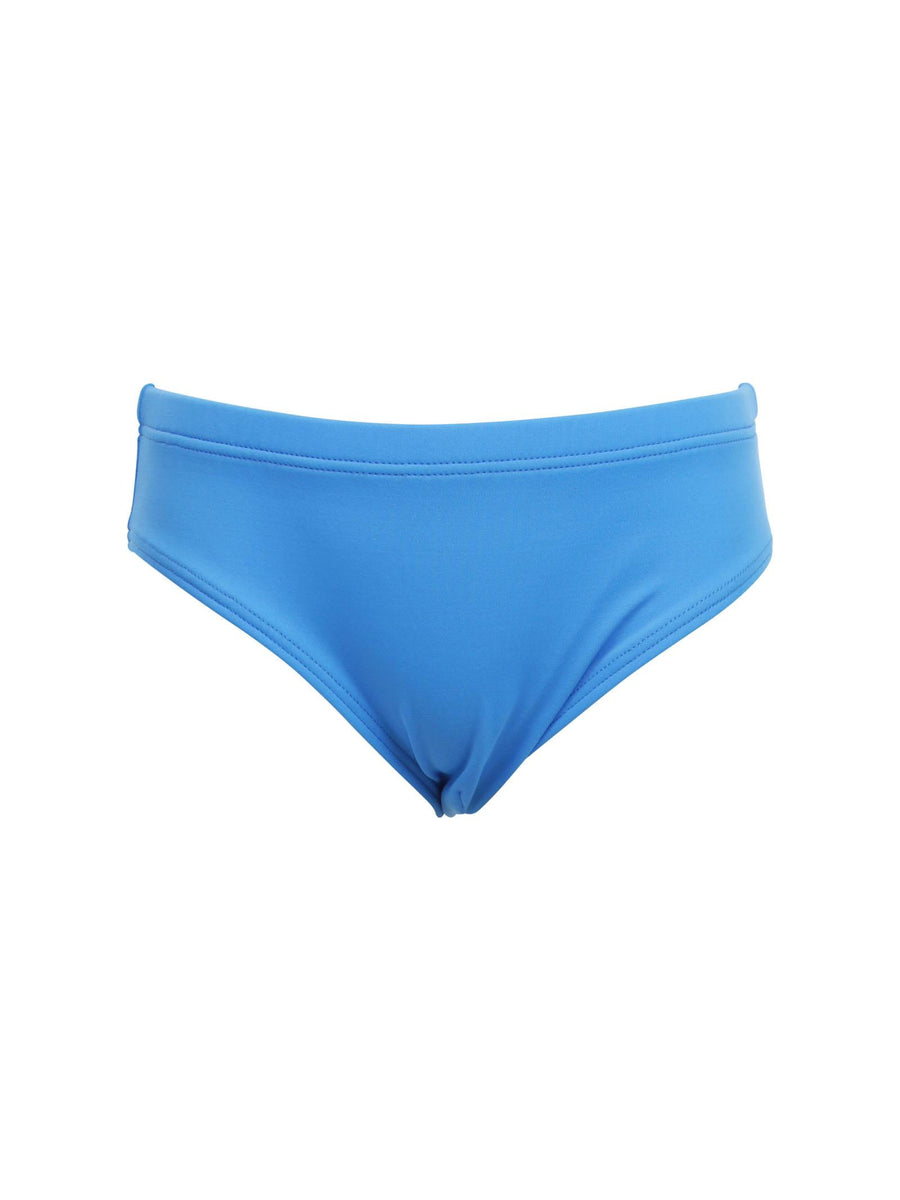 Costume slip blu con scritta rossa sul retro DQ2318 DQ826 Dsquared 
