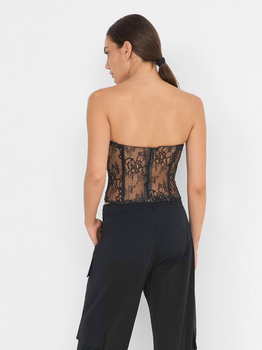 Boustier "Mystique" Silence Limited nero e nude BOU854 UNI Silence Limited 