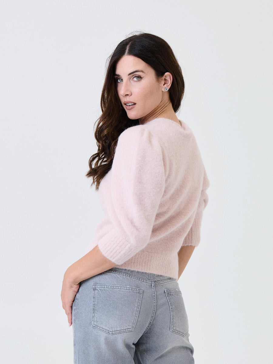 Cardigan Kontatto rosa con maniche a palloncino 3M0873C ROSA kontatto 