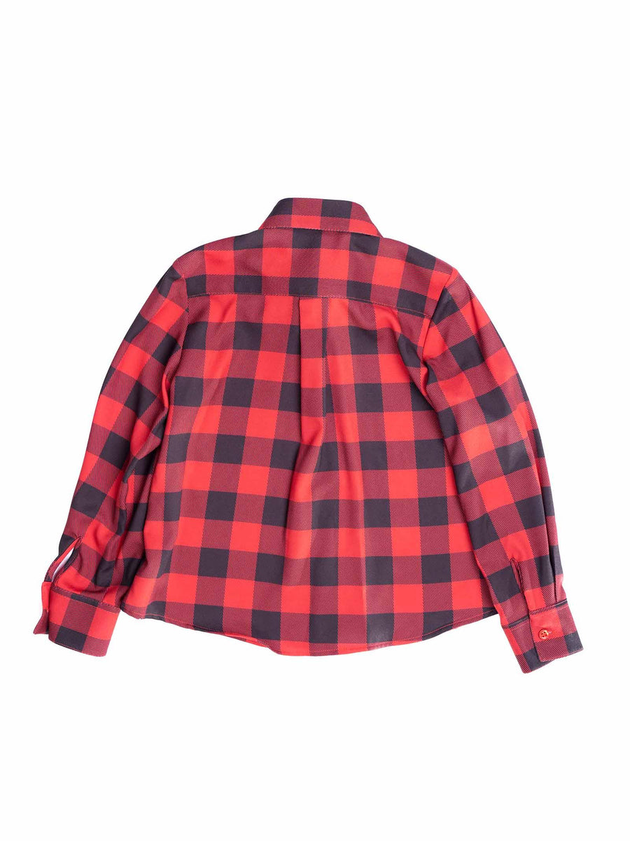 Camicia rossa a quadri Vicolo C0503 ROSS/NE Vicolo 