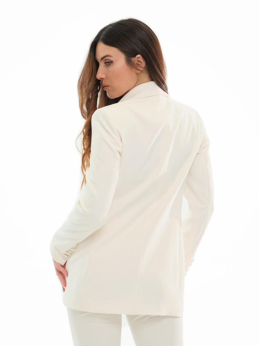 Blazer "mono shawl" Silence Limited bianco latte SD5060 MILK Silence Limited 