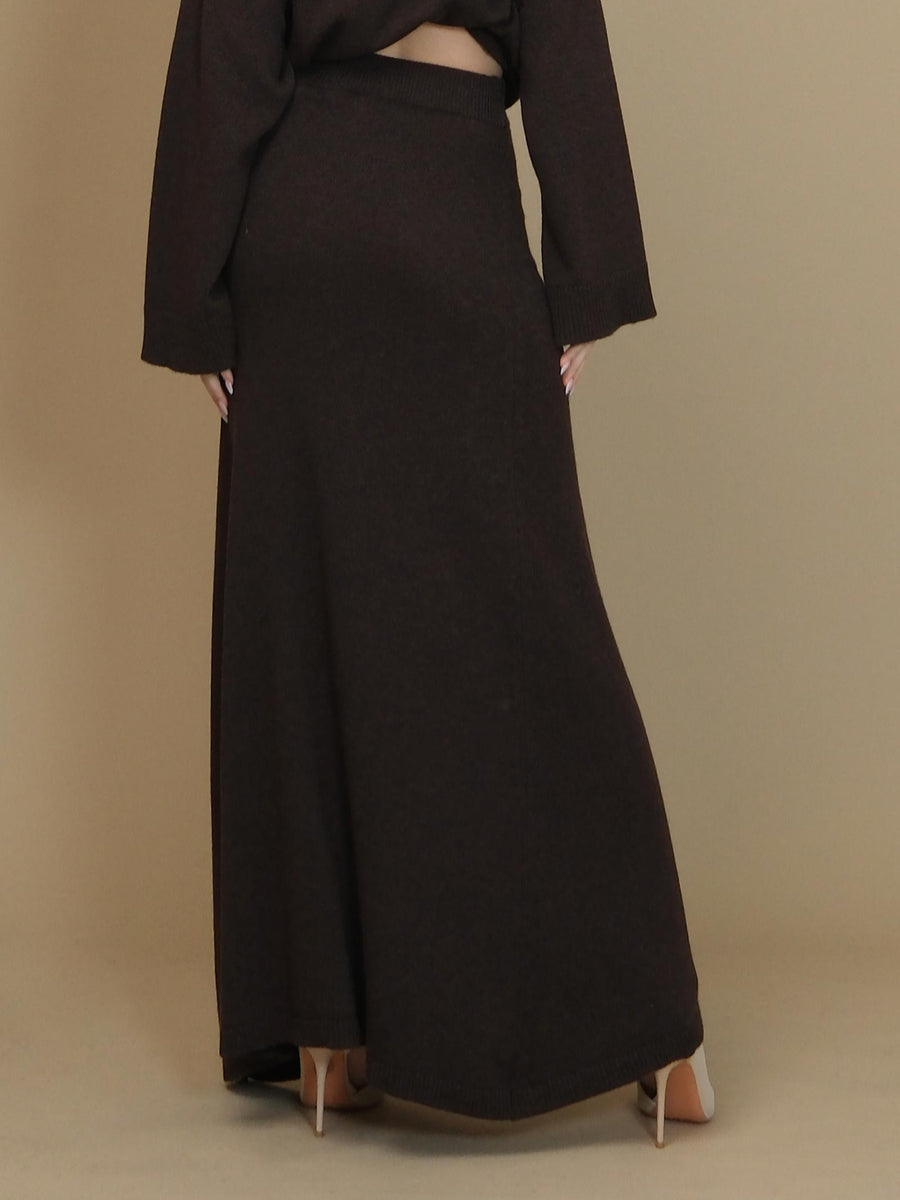 Gonna Vicolo marrone lunga a vita alta 77227S MARRONE Vicolo 