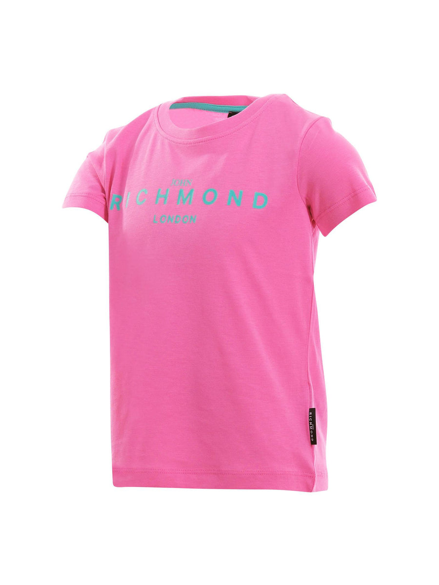 T-Shirt John Richmond viola con logo lettering frontale e posteriore RGP25002TS BARBIE John Richmond 