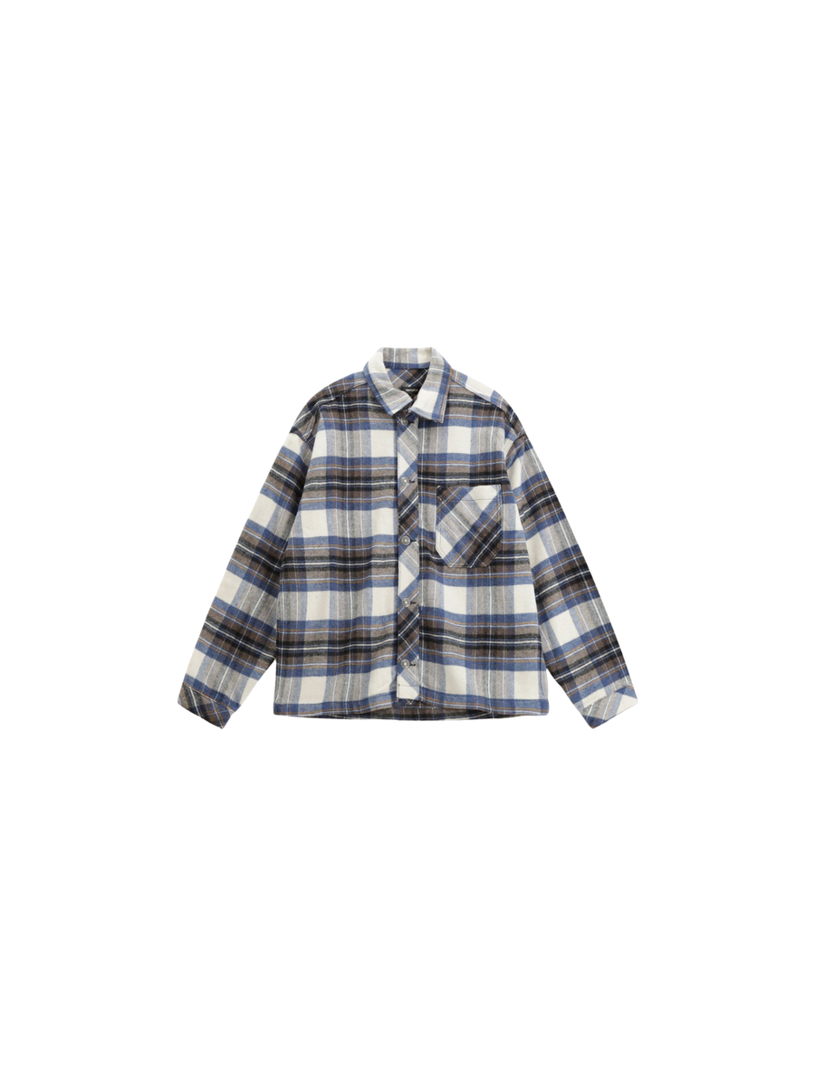 Camicia check Imperial bianco e blu con taschino C860130004 BIANCO/BLU Imperial 