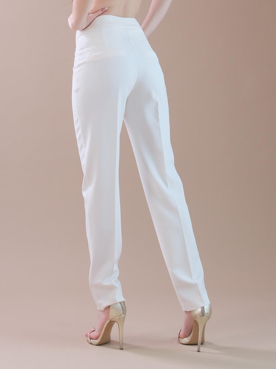 Pantaloni latte a sigaretta NP2002 MILK Silence Limited 