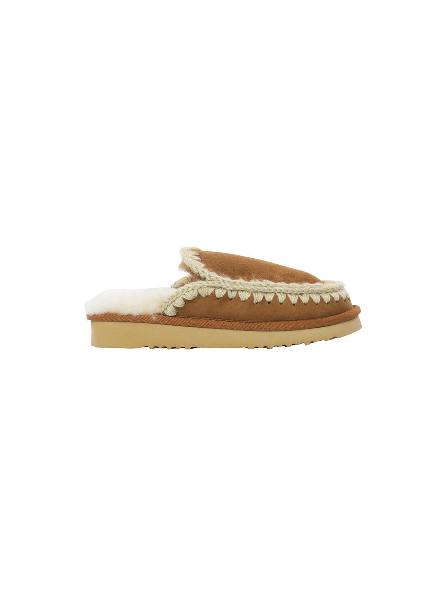 Mou Eskimo slipper cognac e panna FW101125A COG Mou 