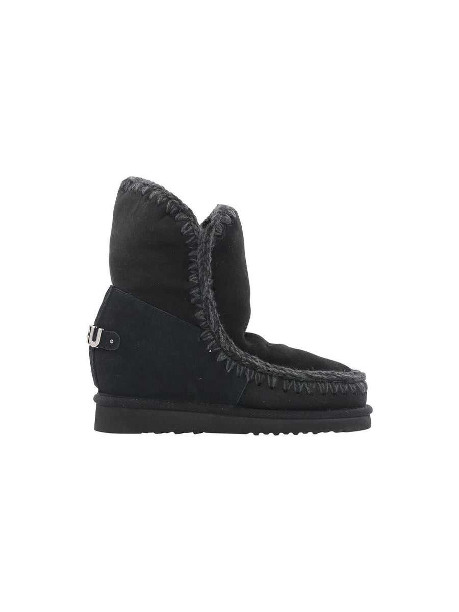 Mou Inner wedgesh big metal logo nera FW121013A BKBK Mou 