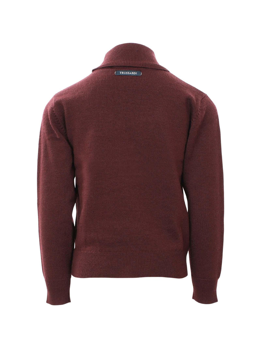 Maglioncino collo alto borgogna TBA23013LU ANDORRA Trussardi 