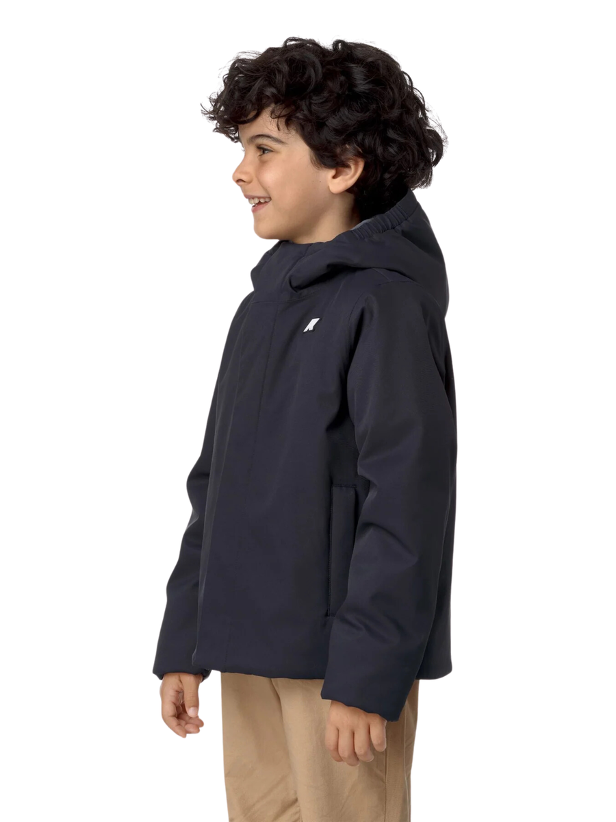 Giubbino "P. Jacko twill marmotta" K-Way blu K1128FW AL9 K-WAY 