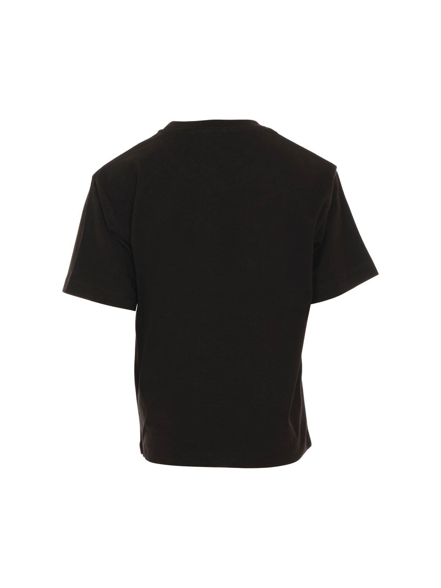 T-Shirt a maniche corte John Richmond nera con logo a contrasto RBA25188TS BLACK John Richmond 