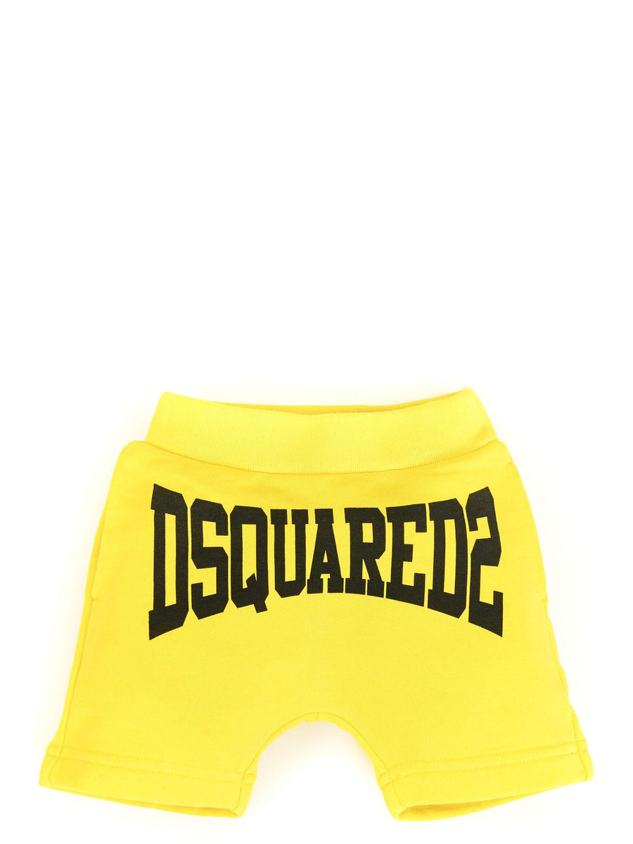 Shorts in tuta giallo cavallo basso DQ0226D002Y DQ205 Dsquared 