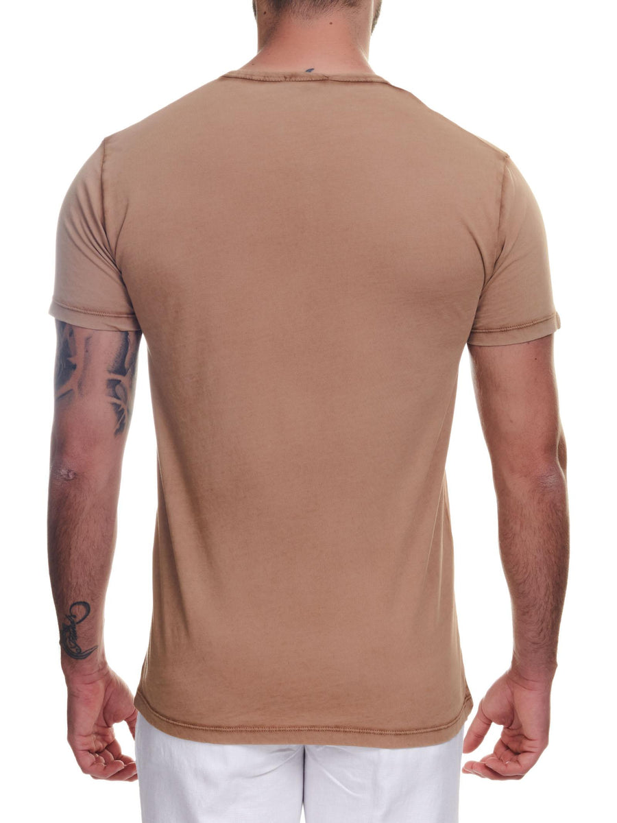 T-shirt beige con bottoncini AD0775RM0194LT 15 Alessandro Dell'Acqua 