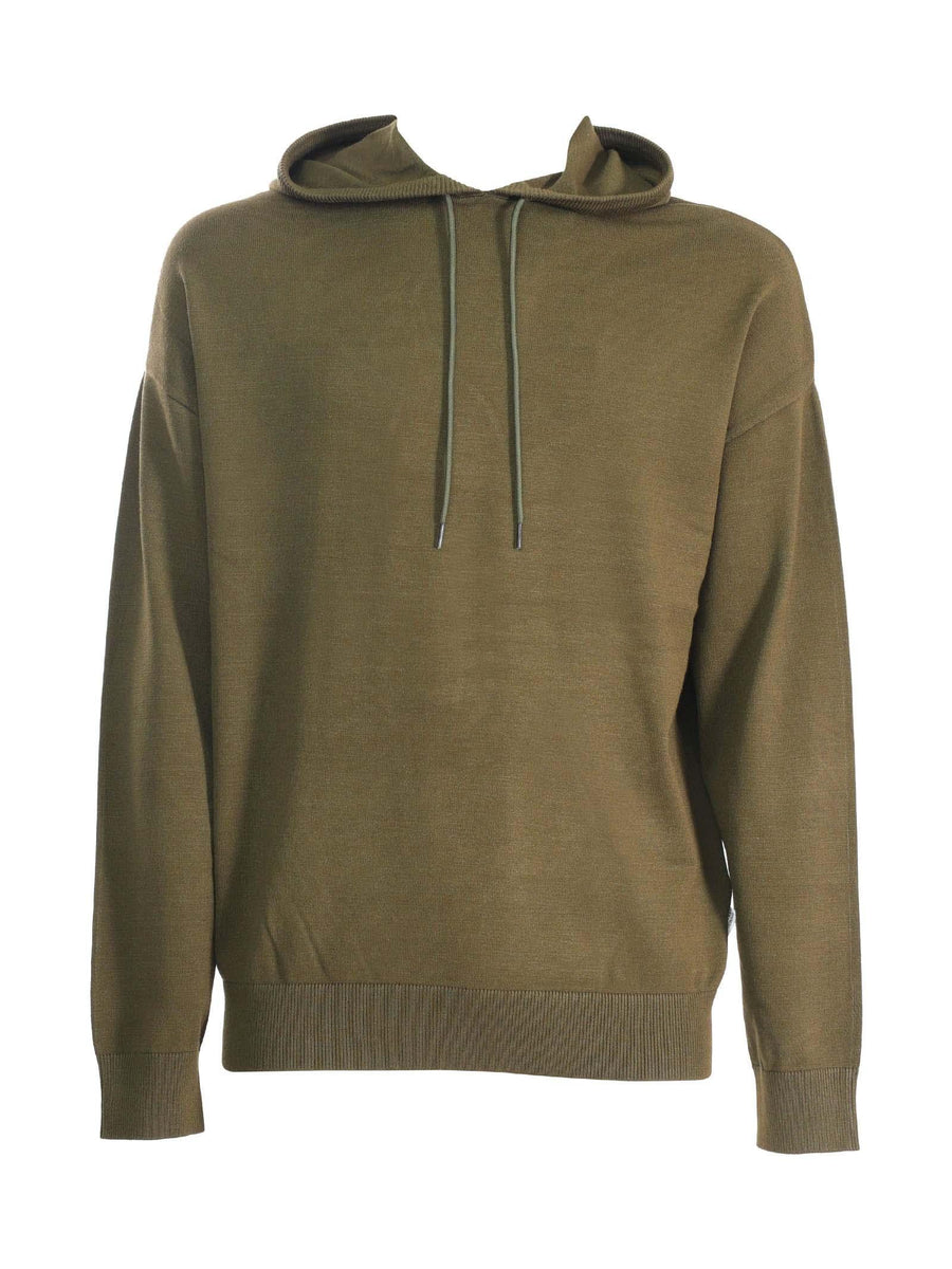 Felpa in filo verde oliva 16085465 OLIVE Selected 