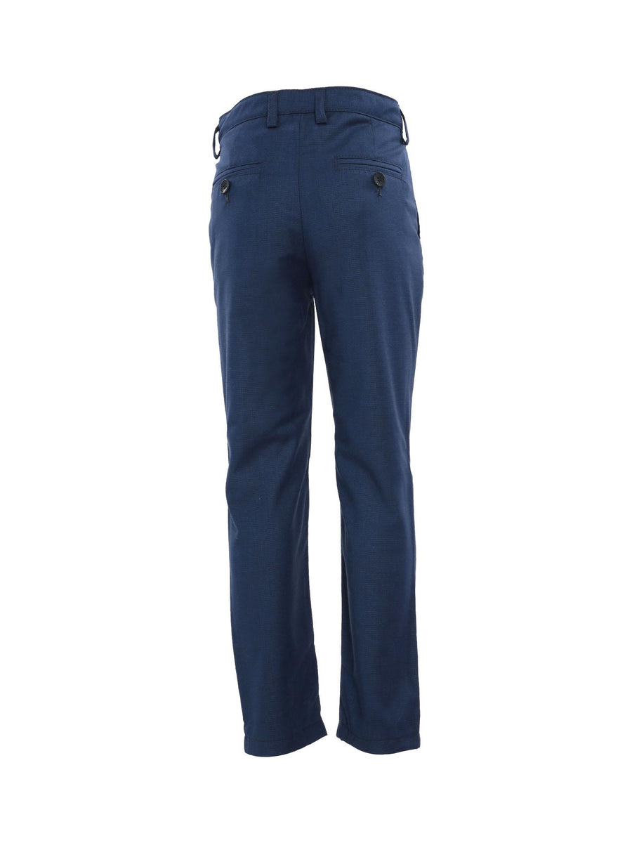 Pantalone blu con micro pois P1247 BLUE Alessandrini 