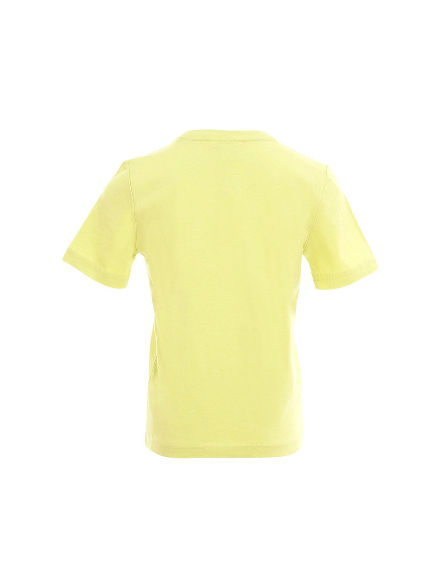 T-Shirt Boss verde con maxi logo ripetuto frontale J52038 607 Boss 