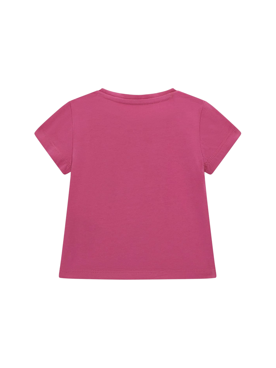 T-Shirt Guess rosa con stampa G floreale A5GI02K6YW4 G6V7 Guess 