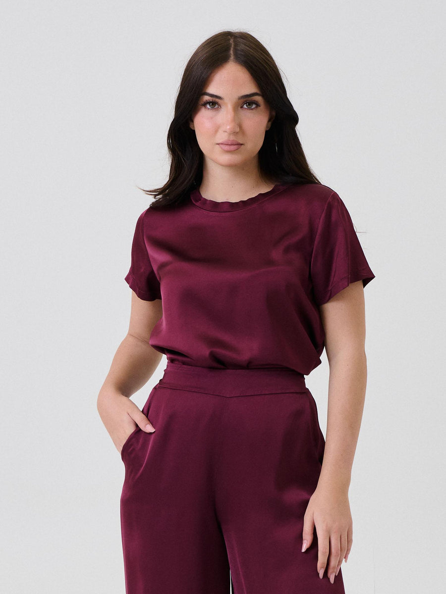 T-Shirt satinata Armoire vinaccio C821B97Q VINBRULE Armoire 