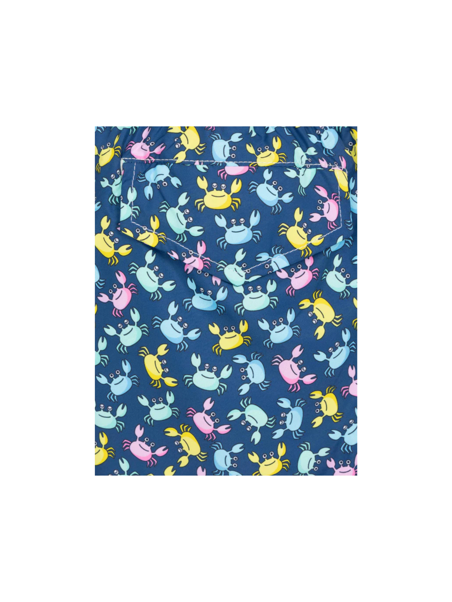 Costume Saint Barth blu con granchi all over JEA0004 01228H MC2 SAINT BARTH 