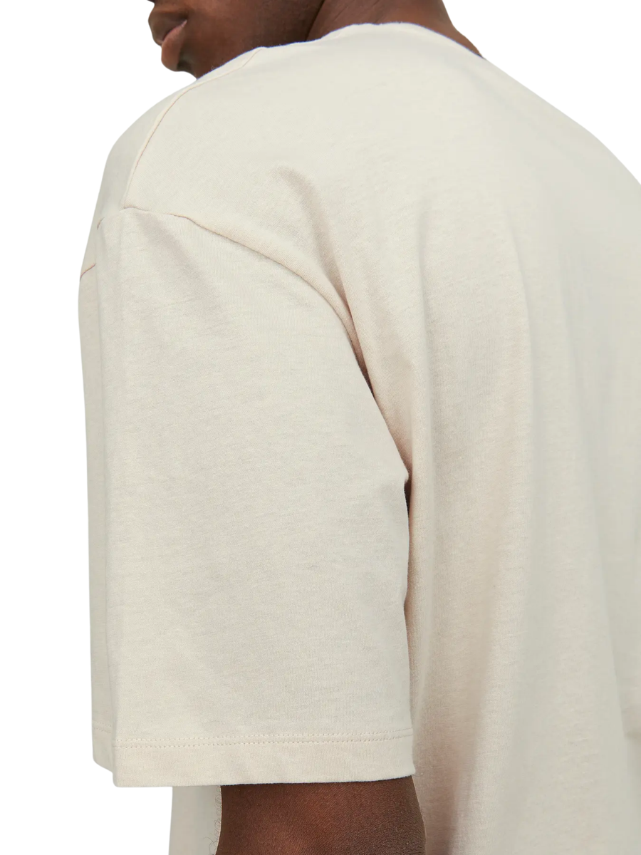 T-Shirt a mezze maniche Jack & Jones panna oversize 12249319 Moonbeam Jack & Jones 