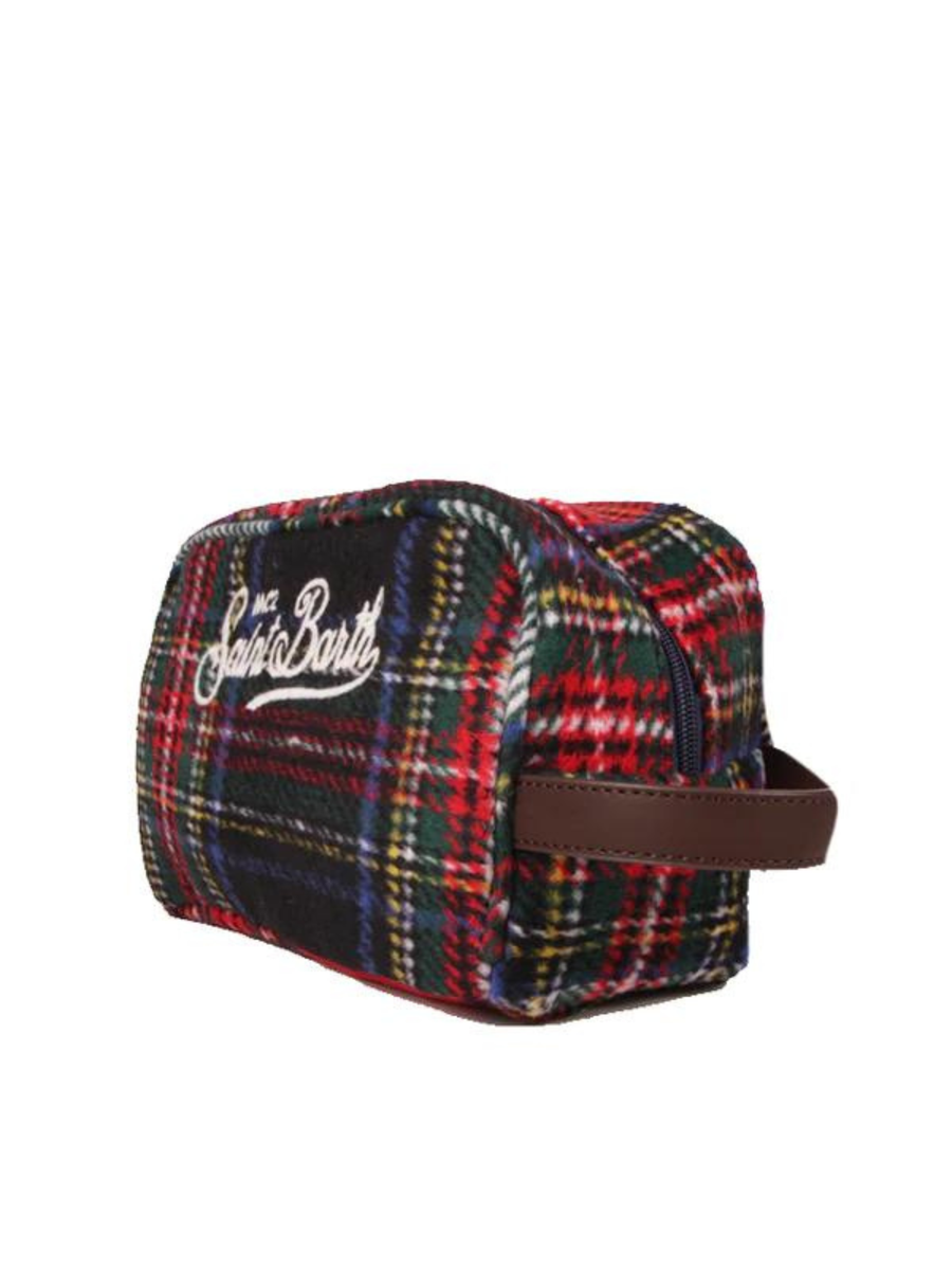 Beauty case in tessuto fantasia Tartan WES0002 09723E MC2 SAINT BARTH 