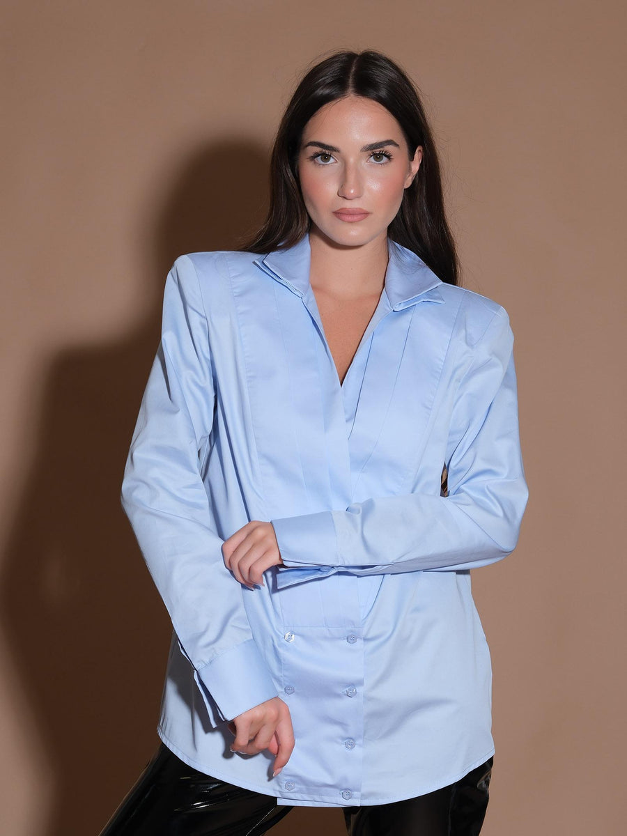 Camicia Queen azzurro polvere CA728 CIELO Silence Limited 