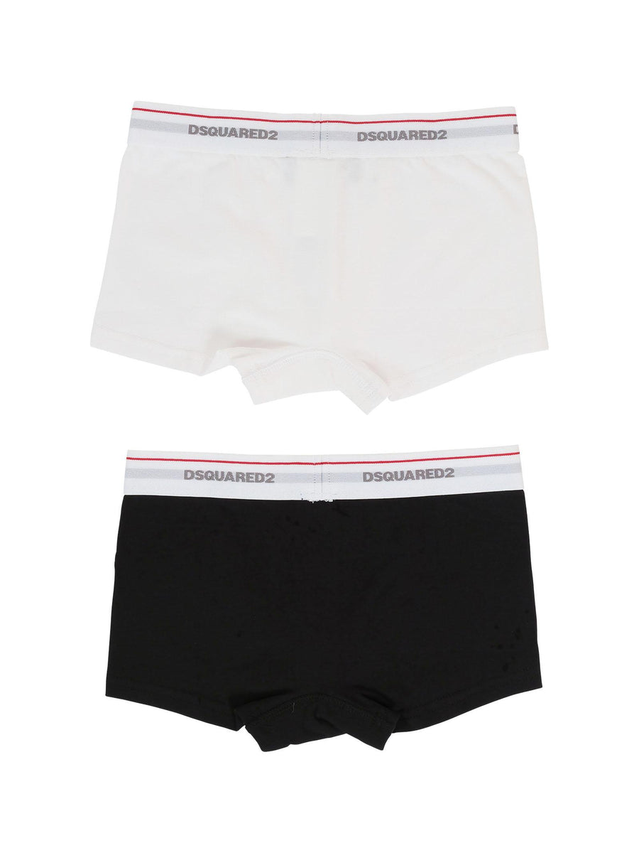 Set 2 boxer Dsquared nero e bianco DQ2479 DQC25 Dsquared 