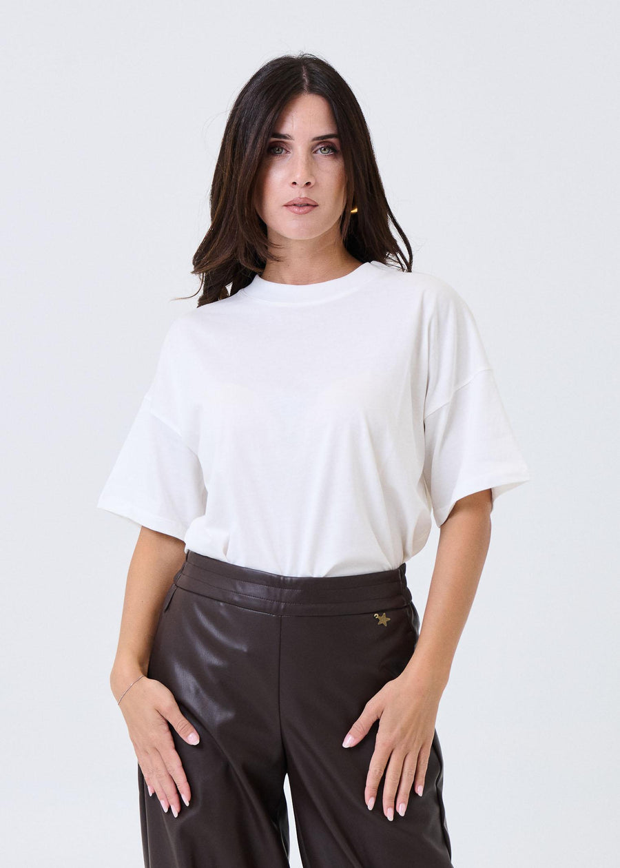 T-Shirt oversize Vicolo panna UF0064 PANNA Vicolo 