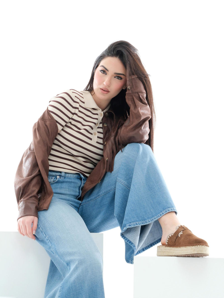 Jeans lucy Vicolo blu in denim a gamba ampia DD5007 DNM Vicolo 