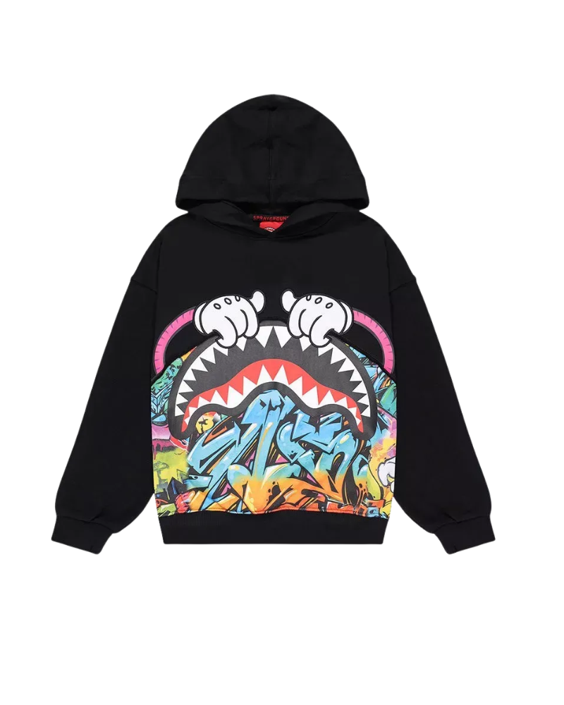 Felpa "Curtain perfect hoodie" Sprayground nera SPY1237 G Sprayground 