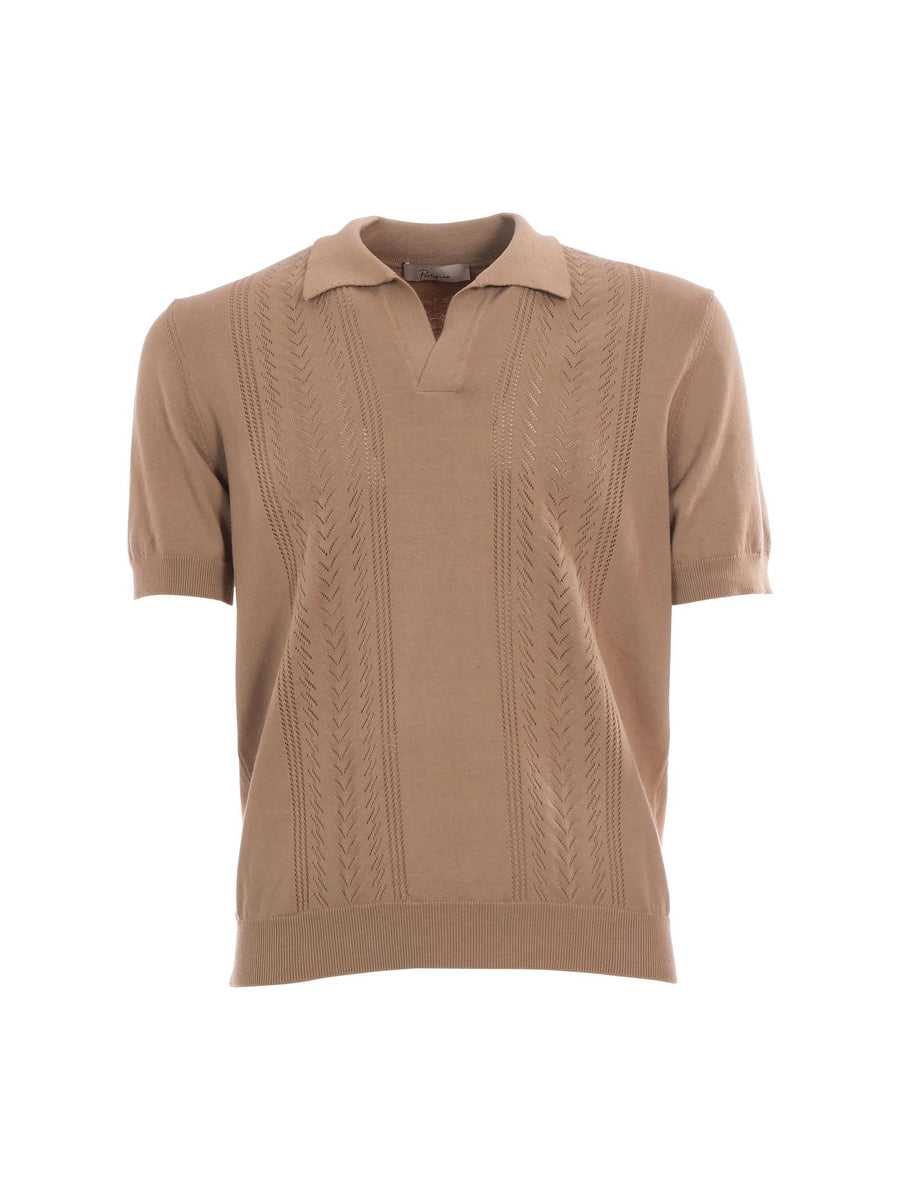 Polo Portofino beige con profili forati 5012 210 Portofino 